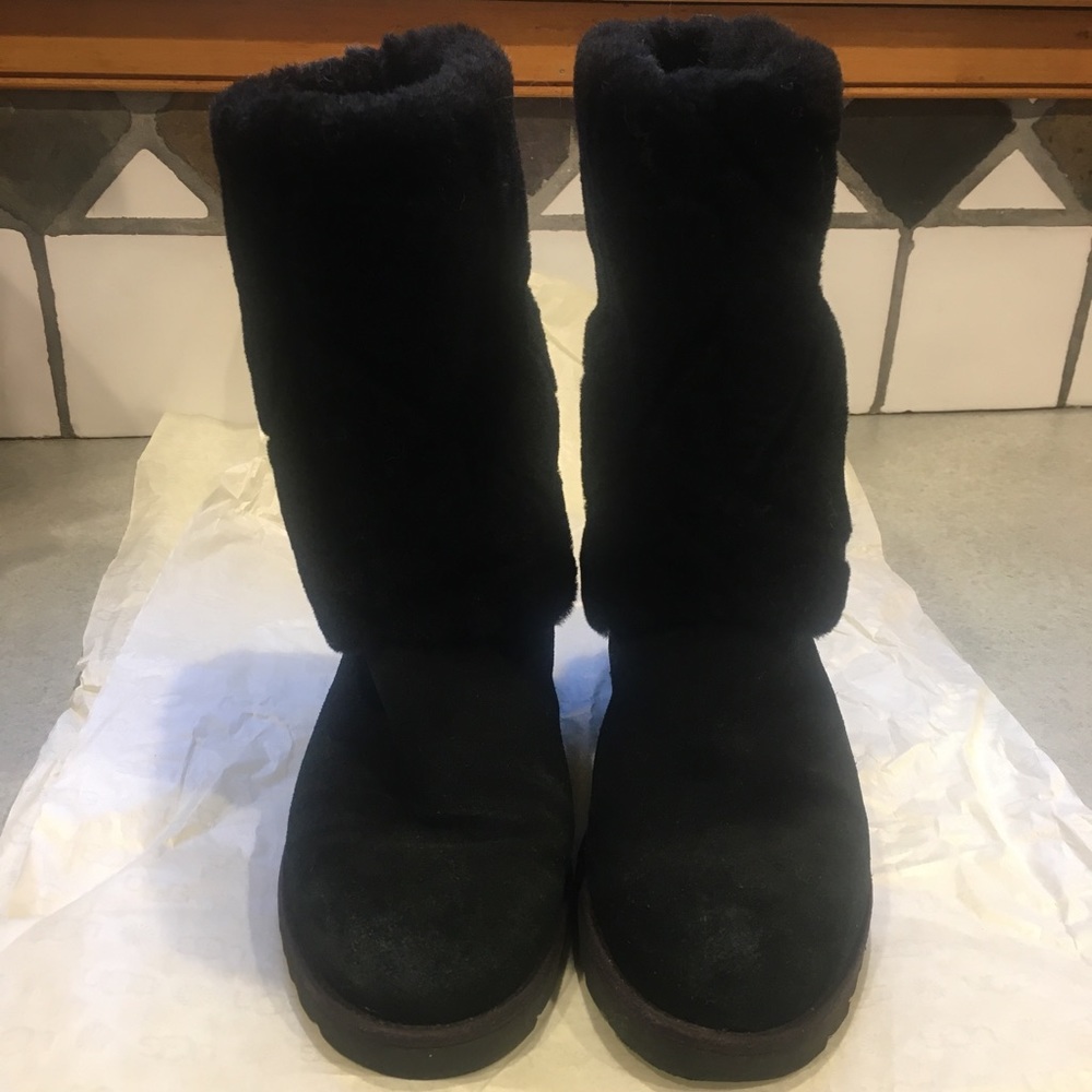 ❤️UGG ARIELLA LUXE DIAMOND TREADLITE BLACK EUC - Picture 12 of 16